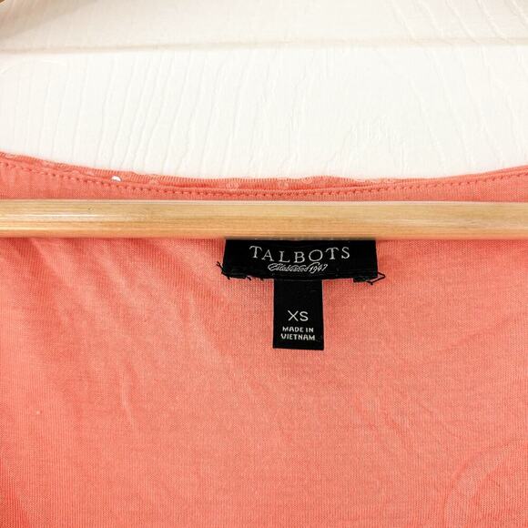 NWOT Talbots Coral Sequin Scoop Neck Sleeveless Tank Top Women’s Size XS - Picture 3 of 6